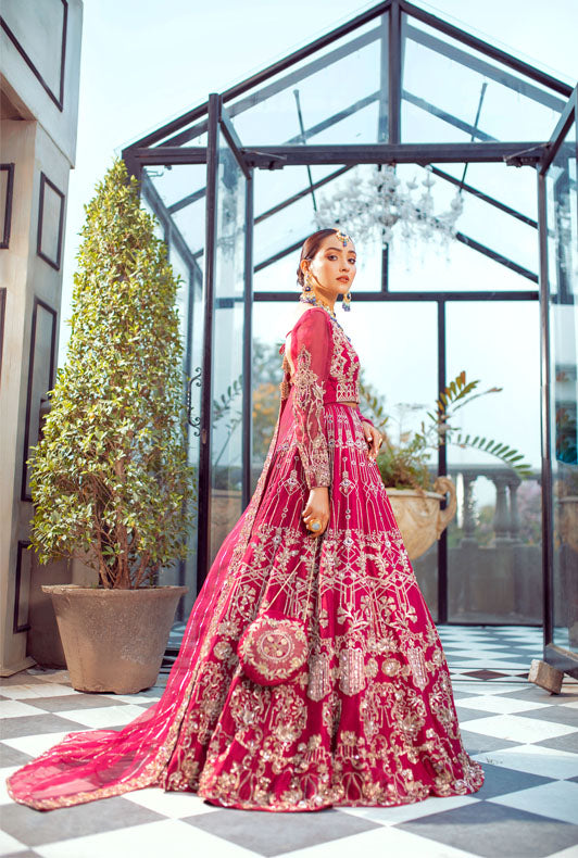 tea pink bridal dresses pakistani Pakistani Bridal Dresses in Tea Pink Colour