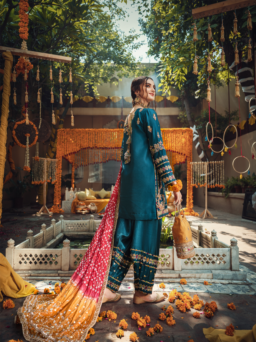 mehndi outfit-ayesha annd usman-top fashion designer in pakistan