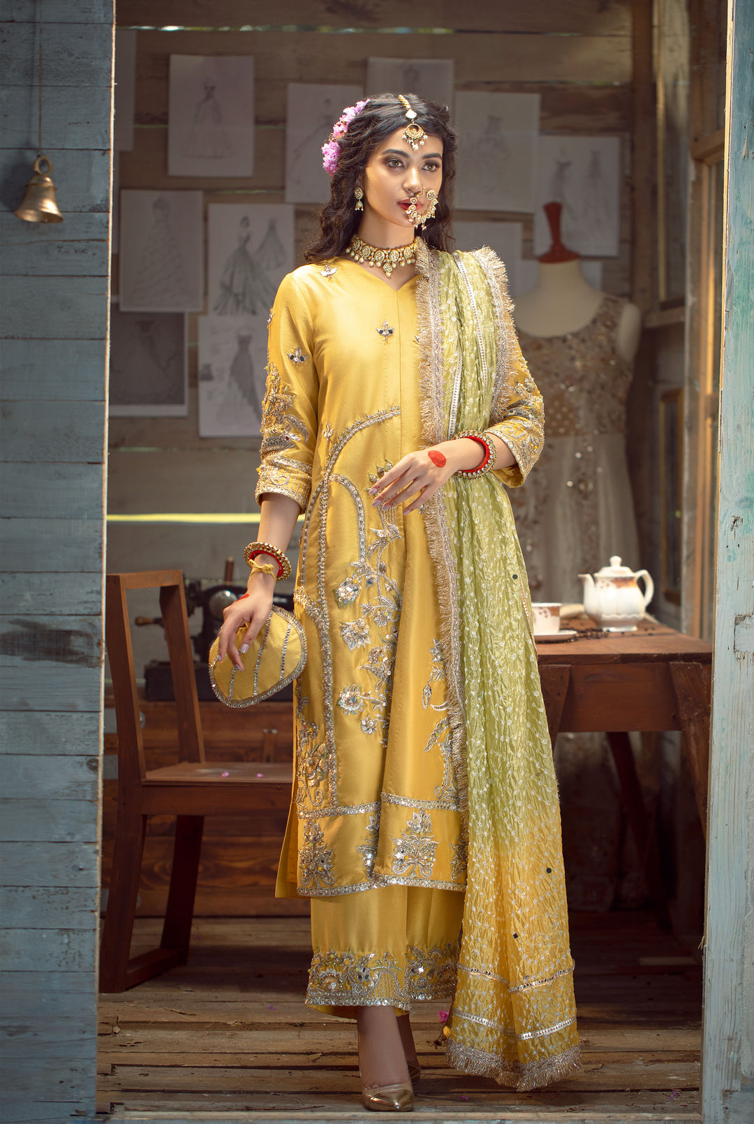 Best Pakistani designer-yellow outfit