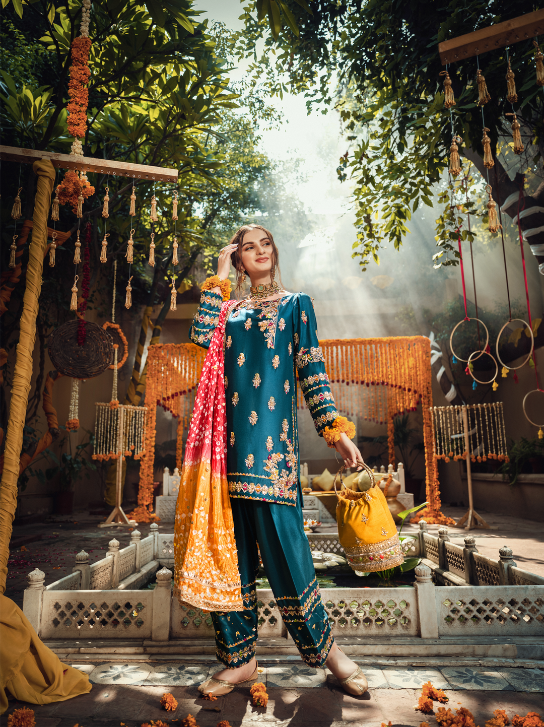 mehndi outfit-ayesha annd usman-top fashion designer in pakistan
