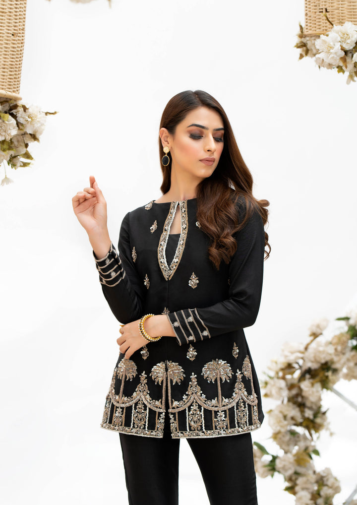 Black outfit, bridal and formal wear pakistan