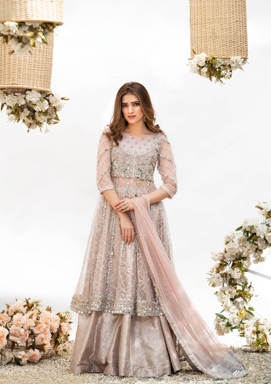 Lavender-Formal Dress for Pakistani Wedding-Fashion Designers S Lavender-Formal Dress for Pakistani Wedding-Fashion Designers S
